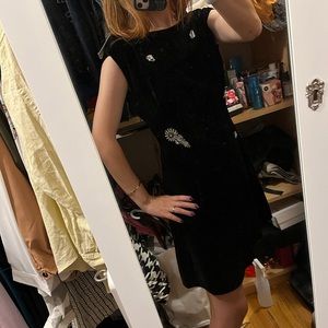 Sandro velvet black dress Spice new with tag size 2